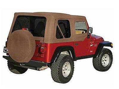 Complete Soft Top with Tinted Windows; Spice Denim (97-06 Jeep Wrangler TJ w/ Half Doors, Excluding Unlimited)