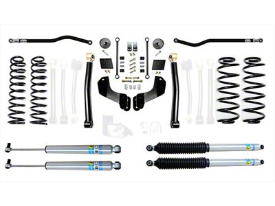 EVO Manufacturing 2.50-Inch Enforcer OVERLAND Stage 2 PLUS Suspension Lift Kit with Bilstein Shocks (18-24 2.0L or 3.6L Jeep Wrangler JL, Excluding 4xe)