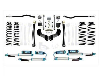 EVO Manufacturing 2.50-Inch Heavy Duty Enforcer OVERLAND Stage 1 Suspension Lift Kit with EVO Spec King 2.0 Shocks (18-24 2.0L or 3.6L Jeep Wrangler JL, Excluding 4xe)