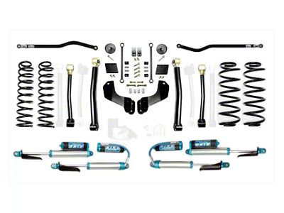 EVO Manufacturing 2.50-Inch Heavy Duty Enforcer OVERLAND Stage 2 Suspension Lift Kit with EVO Spec King 2.0 Shocks (18-24 2.0L or 3.6L Jeep Wrangler JL, Excluding 4xe)
