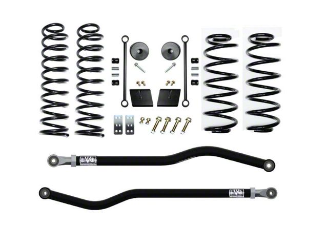 EVO Manufacturing 2.50-Inch Heavy Duty Enforcer Stage 1 PLUS Suspension Lift Kit (18-24 2.0L or 3.6L Jeep Wrangler JL, Excluding 4xe)