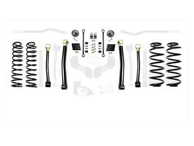 EVO Manufacturing 2.50-Inch Heavy Duty Enforcer Stage 1 PLUS Suspension Lift Kit with EVO Spec King 2.0 Shocks (18-24 2.0L or 3.6L Jeep Wrangler JL, Excluding 4xe)