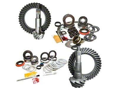 Nitro Gear & Axle M186 Front/M200 Rear 4.56 Gear Package with Install Kits (18-24 Jeep Wrangler JL, Excluding Rubicon)