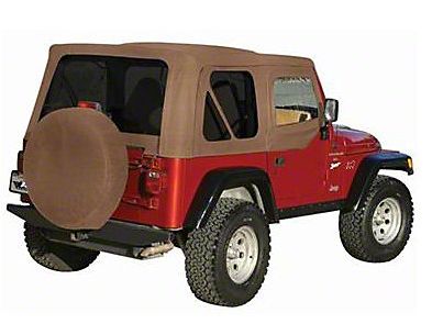 Jeep Wrangler TJ Top, 03-06, Tinted Windows, Upper Doors, Khaki Diamond