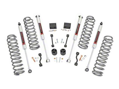 Rough Country 2.50-Inch Suspension Lift Kit with M1 Monotube Shocks (2024 2.0L or 3.6L Jeep Wrangler JL 2-Door, Excluding Rubicon)