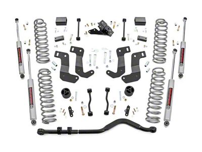 Rough Country 3.50-Inch Control Arm Drop Suspension Lift Kit with Premium N3 Shocks (2024 Jeep Wrangler JL 2-Door, Excluding Rubicon)