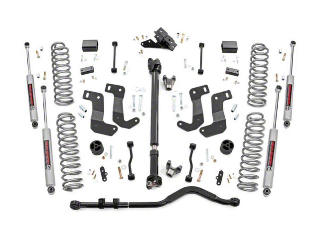 Rough Country 3.50-Inch Suspension Lift Kit with Premium N3 Shocks (2024 Jeep Wrangler JL 2-Door, Excluding Rubicon)
