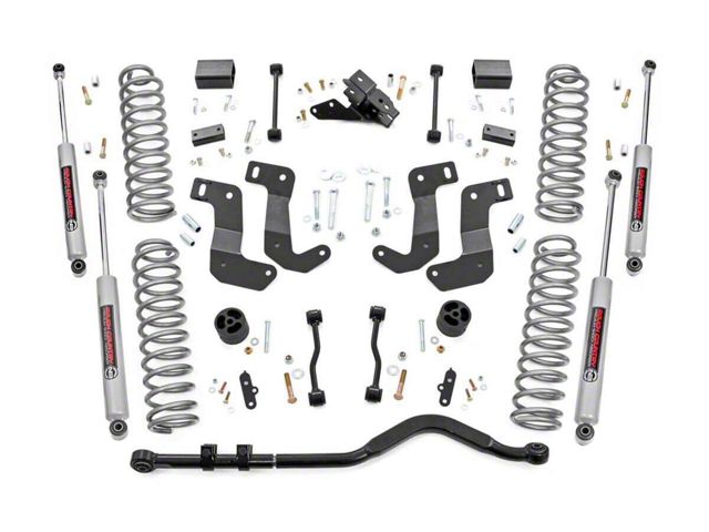 Rough Country 3.50-Inch Suspension Lift Kit with Premium N3 Shocks (2024 Jeep Wrangler JL 4xe)