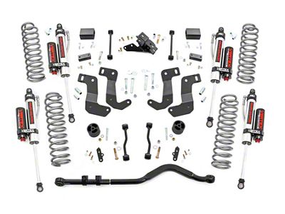 Rough Country 3.50-Inch Control Arm Drop Suspension Lift Kit with Vertex Reservoir Shocks (2024 2.0L or 3.6L Jeep Wrangler JL 4-Door, Excluding 4xe & Rubicon)