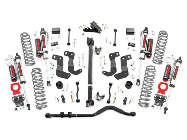 Rough Country 3.50-Inch Suspension Lift Kit with Vertex Reservoir Shocks (2024 Jeep Wrangler JL 2-Door, Excluding Rubicon)