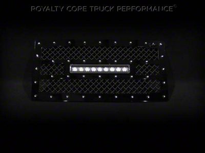 Royalty Core RC1X Incredible Center LED Grille Insert; Gloss Black (07-18 Jeep Wrangler JK)