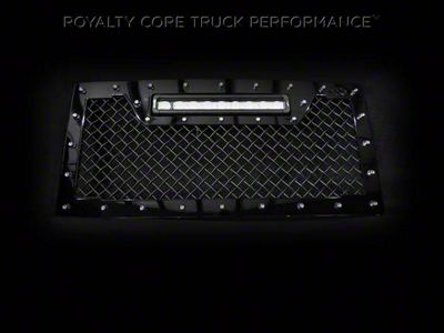 Royalty Core RC1X Incredible LED Grille Insert; Gloss Black (07-18 Jeep Wrangler JK)