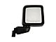 Heated Power Mirror without Blind Spot or Turn Signal; Passenger Side; Black (18-24 Jeep Wrangler JL)
