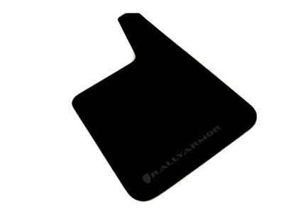Rally Armor Universal Basic Plus Black Mud Flaps with Black Logo; Front and Rear (Universal; Some Adaptation May Be Required)