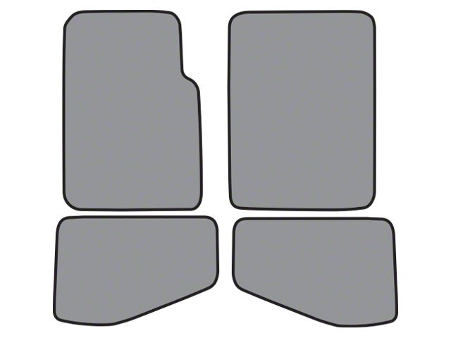 ACC Complete Cutpile Die Cut Carpet Front and Rear Floor Mats (97-06 Jeep Wrangler TJ w/ Long Center Console, Excluding Unlimited)