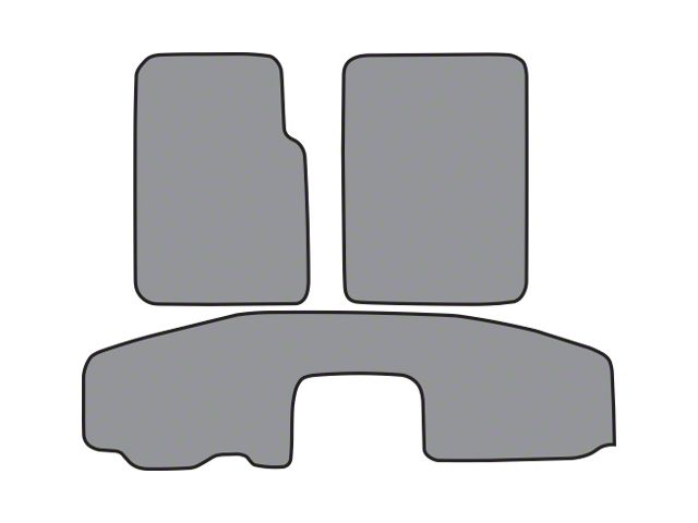 ACC Complete Cutpile Die Cut Carpet Front and Rear Floor Mats (97-06 Jeep Wrangler TJ w/ Short Center Console, Excluding Unlimited)