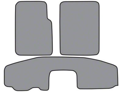 ACC Complete Cutpile Die Cut Carpet Front and Rear Floor Mats (97-06 Jeep Wrangler TJ w/ Short Center Console, Excluding Unlimited)