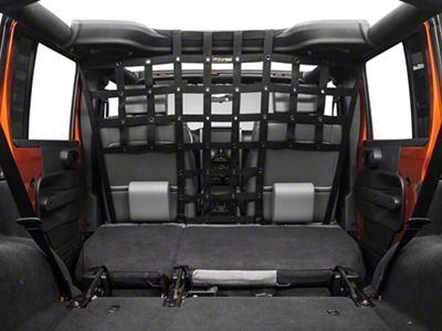 Dirty Dog 4x4 Front Seat Pet Divider; Black (07-18 Jeep Wrangler JK)