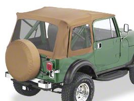 Bestop Supertop Classic Replacement Soft Top; Spice (76-95 Jeep CJ7 &  Wrangler YJ w/ Full Doors)