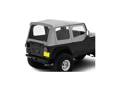 Bestop Replace-A-Top with Clear Windows; Charcoal (88-95 Jeep Wrangler YJ w/ Steel Half Doors)