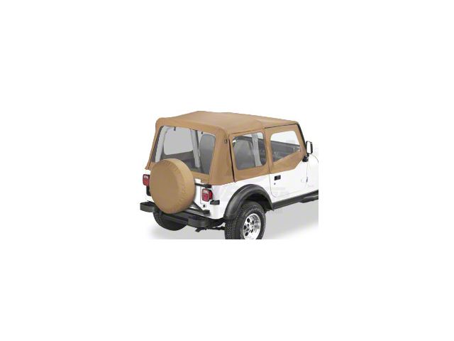 Bestop Replace-A-Top with Clear Windows; Spice (88-95 Jeep Wrangler YJ w/ Steel Half Doors)
