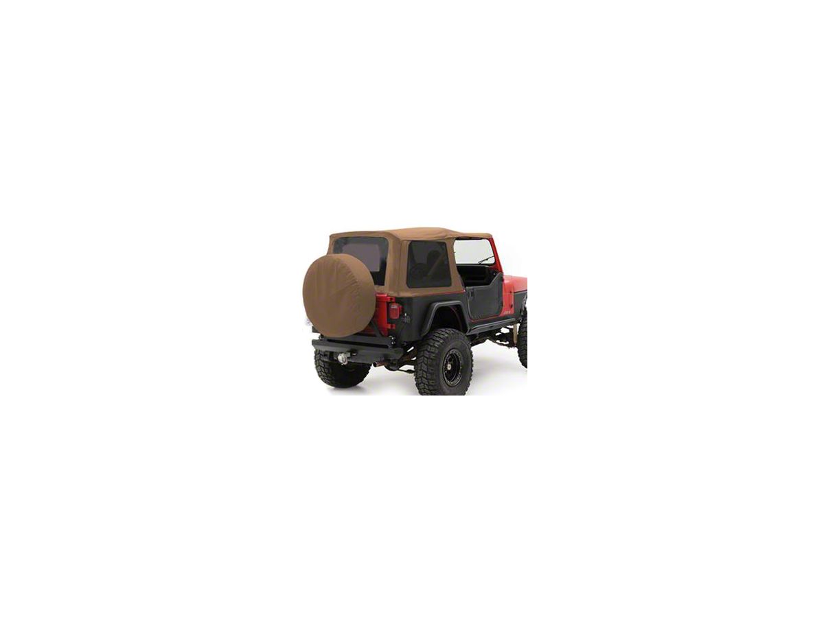 Smittybilt Jeep Wrangler Replacement Top w/ Upper Door Skins - Spice Denim  9870217 (87-95 Jeep Wrangler YJ w/ Factory Soft Top & Half Doors)