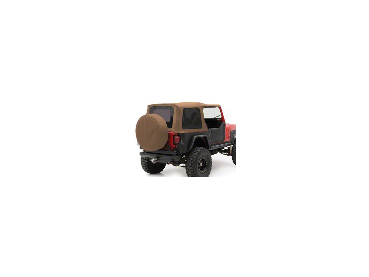 Smittybilt Replacement Top W Upper Door Skins Spice Denim 87 95 Jeep Wrangler Yj W Factory Soft Top Half Doors