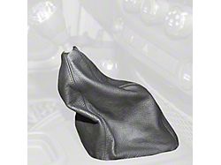 Manual Transmission Shifter Boot; Black Leather with Black Stitching (11-18 Jeep Wrangler JK)