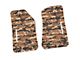 FLEXTREAD Factory Floorpan Fit Tire Tread/Scorched Earth Scene Front Floor Mats with White Rubicon Insert; Cyberflage Camouflage (20-24 Jeep Gladiator JT)