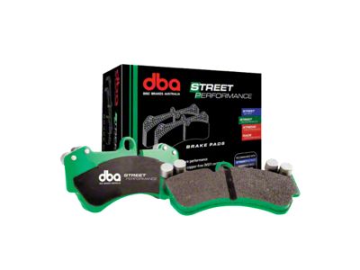 DBA Street Performance Semi-Metallic Carbon Fiber Brake Pads; Rear Pair (18-24 Jeep Wrangler JL, Excluding 4xe, Rubicon & Sahara)