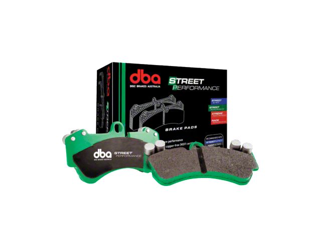 DBA Street Performance Semi-Metallic Carbon Fiber Brake Pads; Rear Pair (07-18 Jeep Wrangler JK)