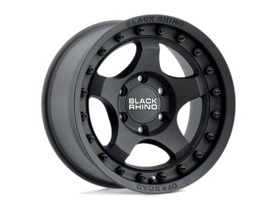 Black Rhino Bantam Textured Black Wheel; 16x8 (07-18 Jeep Wrangler JK)