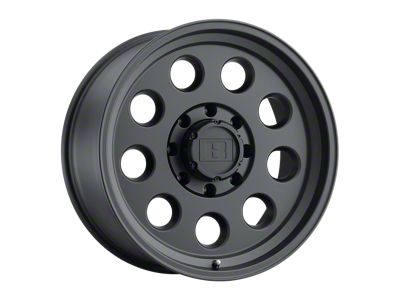 Level 8 Wheels Hauler Matte Black Wheel; 16x8.5 (07-18 Jeep Wrangler JK)
