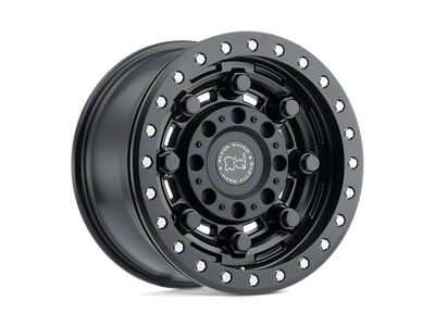 Black Rhino Garrison Beadlock Matte Black Wheel; 17x8.5 (07-18 Jeep Wrangler JK)