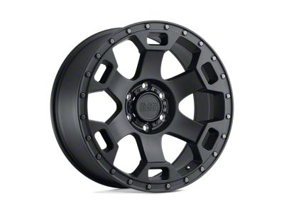 Black Rhino Gauntlet Semi Gloss Black with Gunmetal Bolts Wheel; 17x8.5 (07-18 Jeep Wrangler JK)