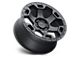 Black Rhino Gauntlet Semi Gloss Black with Gunmetal Bolts Wheel; 17x8.5 (07-18 Jeep Wrangler JK)