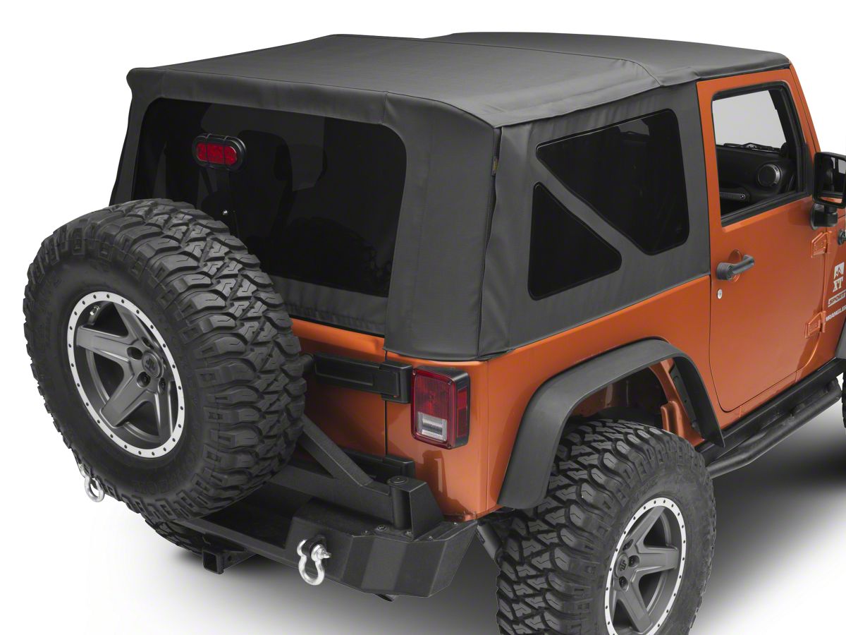 Tinted Windows 2007-09 Jeep Wrangler 4 DR JK Soft Top Saddle Sailcloth Tinted Windows 2007-09 Jeep Wrangler 4 DR JK Soft Top Saddle Sailcloth