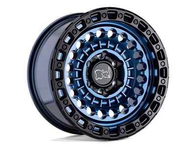 Black Rhino Sentinel Cobalt Blue with Black Ring Wheel; 17x8.5 (18-24 Jeep Wrangler JL)