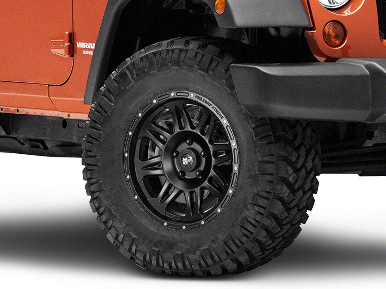 Pro Comp Wheels Jeep Wrangler 05 Series Torq Matte Black Wheel; 17x9