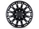 Black Rhino Mission Matte Black with Machined Tinted Spokes Wheel; 18x9 (99-04 Jeep Grand Cherokee WJ)