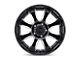 Black Rhino Sierra Gloss Black with Milled Spokes Wheel; 18x9 (18-24 Jeep Wrangler JL)