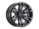 Black Rhino Asagai Matte Black and Machined with Stainless Bolts Wheel; 18x9.5 (18-24 Jeep Wrangler JL)