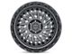 Black Rhino Shredder Matte Gunmetal with Black Ring Wheel; 18x9.5 (18-24 Jeep Wrangler JL)
