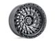 Black Rhino Shredder Matte Gunmetal with Black Ring Wheel; 18x9.5 (07-18 Jeep Wrangler JK)