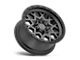 Black Rhino Sprocket Matte Gunmetal with Black Ring Wheel; 18x9.5 (07-18 Jeep Wrangler JK)