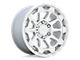 Black Rhino Rotor Gloss Silver with Mirror Cut Face Wheel; 20x9 (07-18 Jeep Wrangler JK)