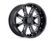 Black Rhino Sierra Gloss Black with Milled Spokes Wheel; 22x10 (07-18 Jeep Wrangler JK)