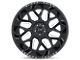 Black Rhino Reaper Gloss Black Milled Wheel; 22x11.5 (11-21 Jeep Grand Cherokee WK2)
