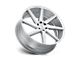 Status Brute Silver with Brushed Machined Face Wheel; 22x9.5 (18-24 Jeep Wrangler JL)