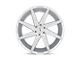Status Brute Silver with Brushed Machined Face Wheel; 22x9.5 (18-24 Jeep Wrangler JL)